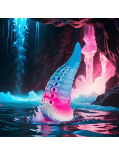 EPIC - PHORCYS DILDO CON TENTACOLI BLU