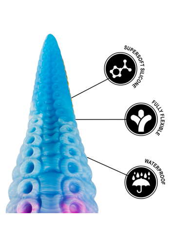 EPIC - PHORCYS DILDO CON TENTACOLI BLU, TAGLIA PICCOLA