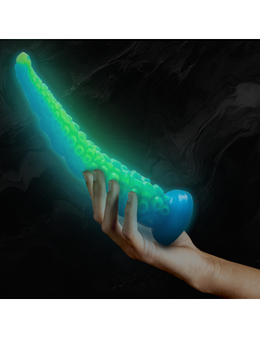 EPIC - SCYLLA DILDO CON TENTACOLI SOTTILI FLUORESCENTI, TAGLIA GRANDE