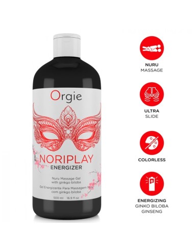 ORGIE - NORIPLAY ENERGIZER GEL PER MASSAGGIO NURU CORPO A CORPO 500 ML