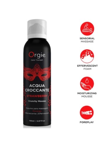 ORGIE - ACQUA CROCCANTE MOUSSE DA MASSAGGIO CROCCANTE ALLA FRAGOLA 150 ML