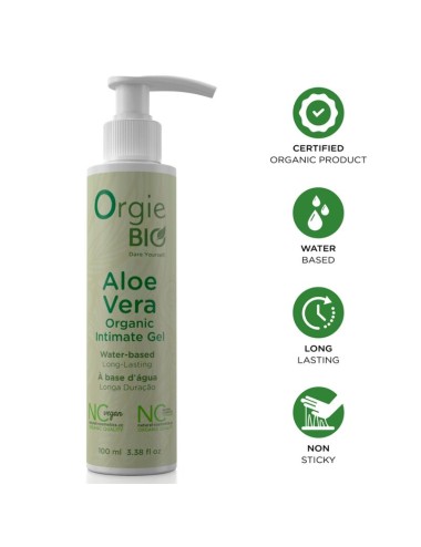 ORGIE - GEL INTIMO BIOLOGICO A BASE DE ACQUA ALL'ALOE VERA 100 ML