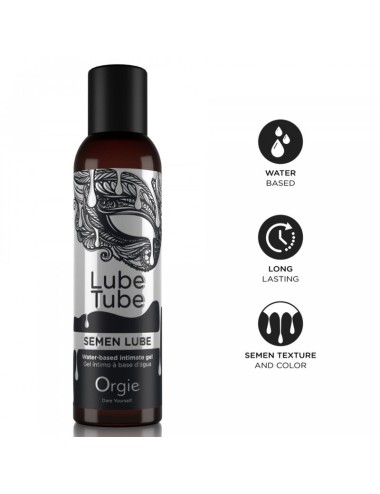 ORGIE - TUBO LUBRIFICANTE SEMEN LUBRIFICANTE GEL INTIMO A BASE DE ACQUA 150 ML