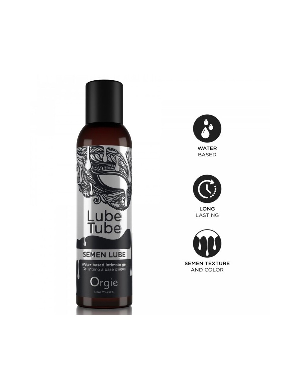 ORGIE - TUBO LUBRIFICANTE SEMEN LUBRIFICANTE GEL INTIMO A BASE DE ACQUA 150 ML