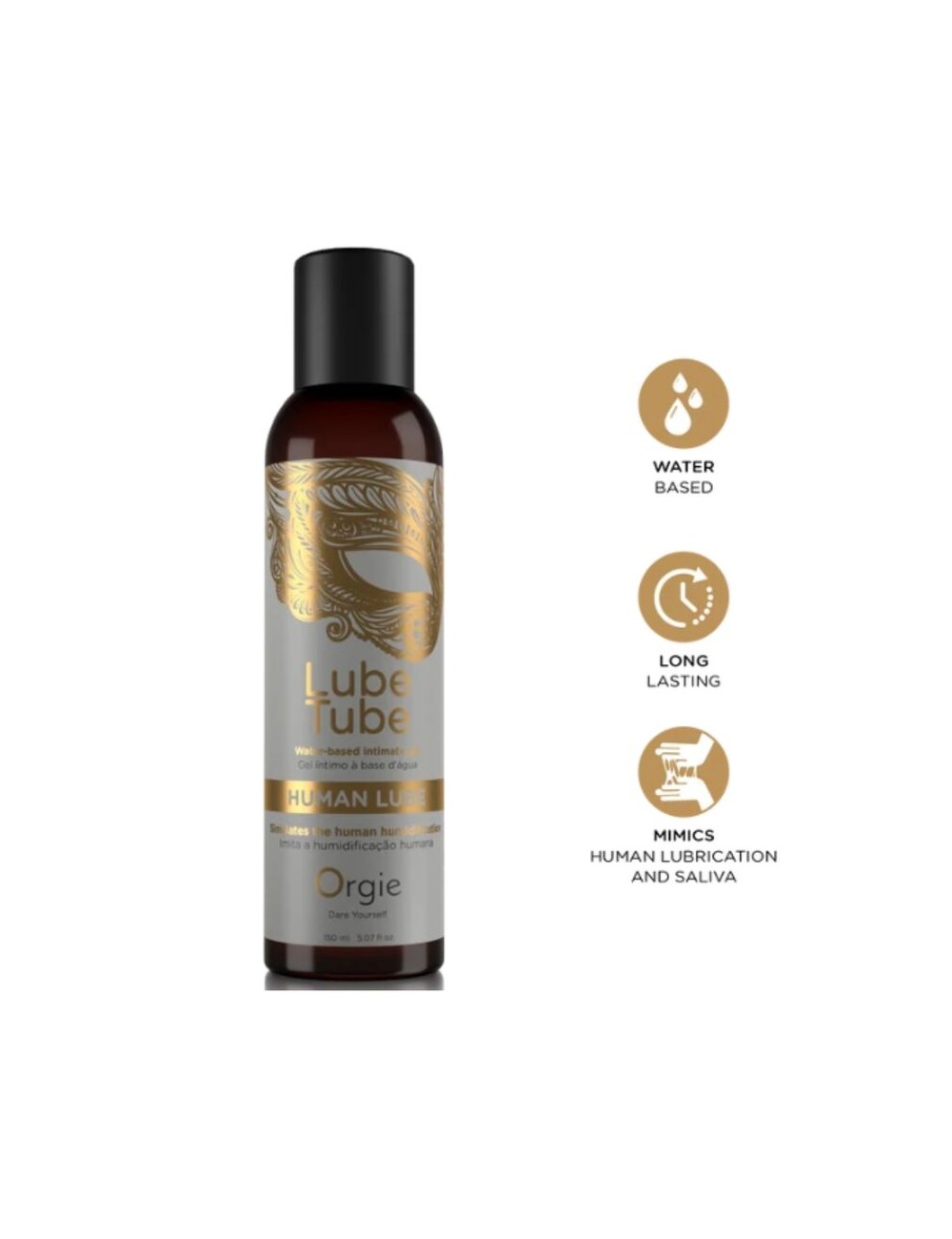 ORGIE - TUBO LUBRIFICANTE UMANO GEL INTIMO A BASE DE ACQUA 150 ML
