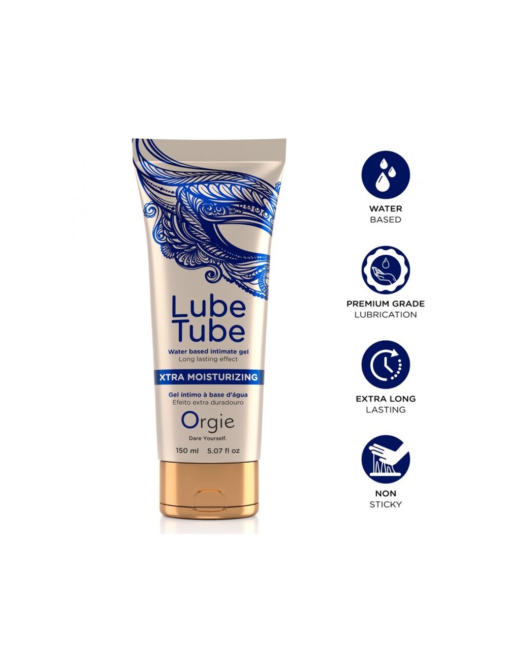 ORGIE - TUBO LUBRIFICANTE EXTRA IDRATANTE GEL INTIMO A BASE DE ACQUA 150 ML