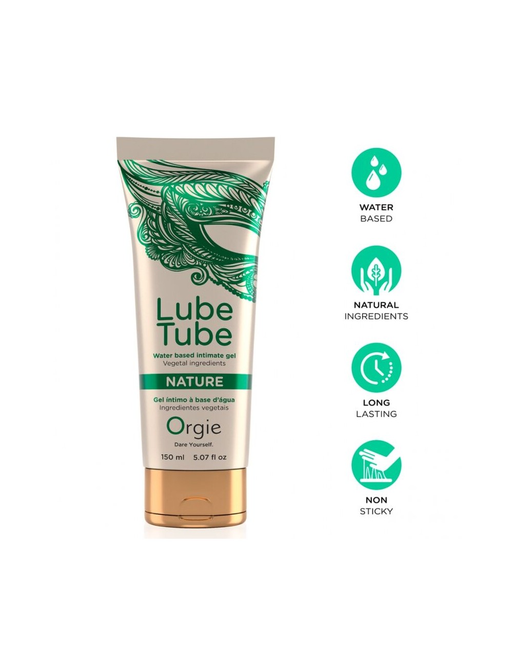 ORGIE - TUBO LUBRIFICANTE NATURE GEL INTIMO A BASE DE ACQUA 150 ML