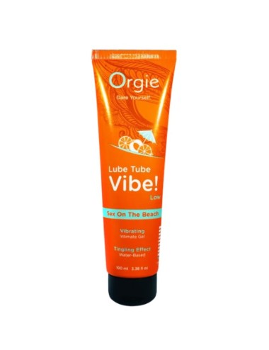 ORGIE - LUBRIFICANTE IN TUBO VIBE! SESSO SULLA SPIAGGIA GEL INTIMO BACIABILE LEGGERO 100 ML