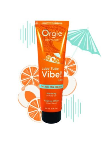 ORGIE - LUBRIFICANTE IN TUBO VIBE! SESSO SULLA SPIAGGIA GEL INTIMO BACIABILE LEGGERO 100 ML