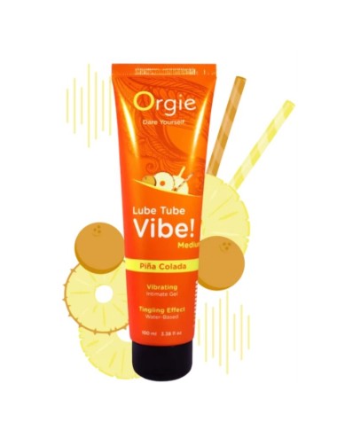 ORGIE - LUBE TUBE VIBE! PIÑA COLADA KISSABLE GEL INTIMO FORMULO MEDIO 100 ML