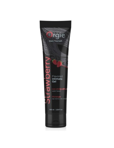 ORGIE - TUBO LUBRIFICANTE ALLA FRAGOLA BACIABILE GEL INTIMO A BASE DE ACQUA 100 ML