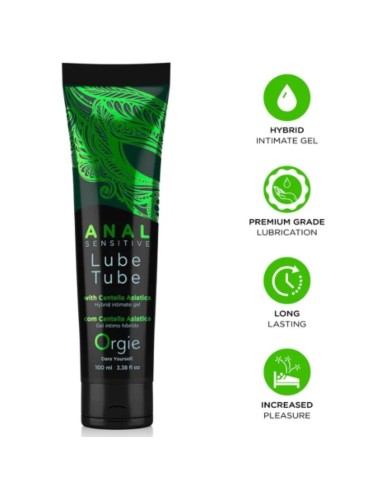 ORGIE - TUBO LUBRIFICANTE ANALE GEL IBRIDO SENSITIVO PER SESSO ANALE 100 ML