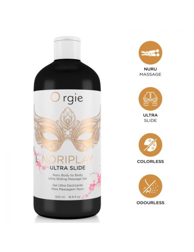ORGIE - NORIPLAY ULTRA SLIDE GEL MASSAGGIO NURU CORPO A CORPO 500 ML