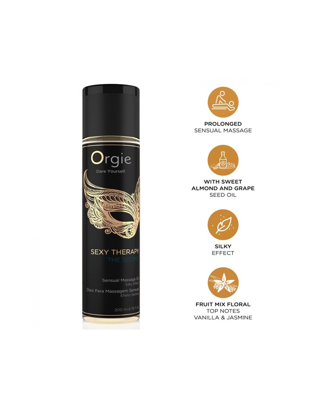 ORGIE - TERAPIA SEXY IL SEGRETO OLIO DA MASSAGGIO SENSUALE 200 ML