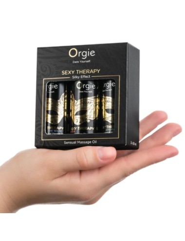 ORGIE - COLLEZIONE MINI FORMATO SEXY THERAPY OLI DA MASSAGGIO SENSUALI 3 X 30 ML