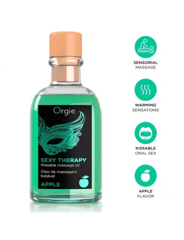 ORGIE - MASSAGGIO LABBRA MELA BACIABILE SET MASSAGGIO 100 ML