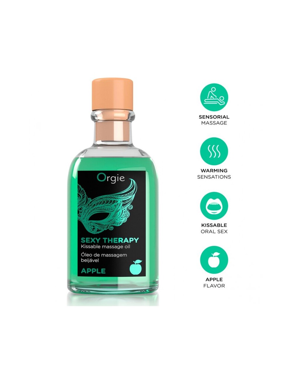 ORGIE - MASSAGGIO LABBRA MELA BACIABILE SET MASSAGGIO 100 ML
