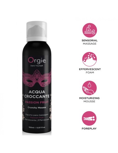 ORGIE - ACQUA CROCCANTE MOUSSE DA MASSAGGIO CROCCANTE AL FRUTTO DELLA PASSIONE 150 ML