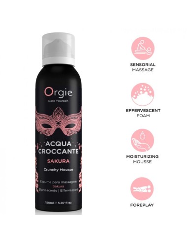 ORGIE - ACQUA CROCCANTE SAKURA MOUSSE DA MASSAGGIO CROCCANTE 150 ML