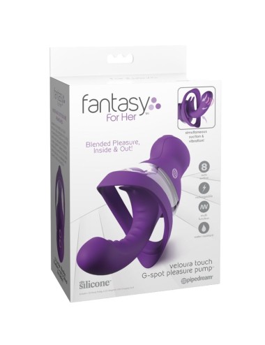 FANTASY FOR HER - VELOURA TOUCH G-SPOT PLEASURE PUMP PURPLE G-SPOT INTIMATE PUMP
