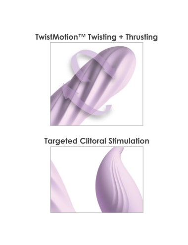 FANTASY FOR HER - FANTASY TWIST VIBRATOR TWISTMOTION CON ROTAZIONE E SPINTA VIOLA