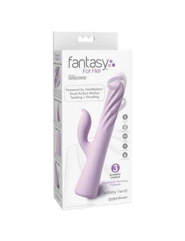 FANTASY FOR HER - FANTASY TWIST VIBRATOR TWISTMOTION CON ROTAZIONE E SPINTA VIOLA