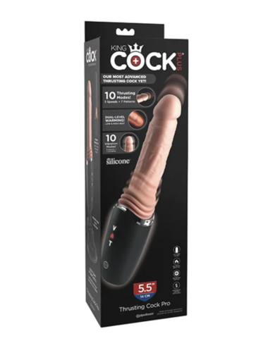 KING COCK PLUS - DILDO IN SILICONE PRO CON PROTEZIONE