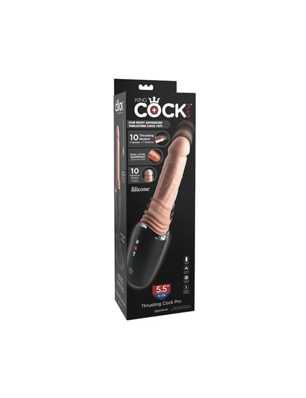 KING COCK PLUS - DILDO IN SILICONE PRO CON PROTEZIONE