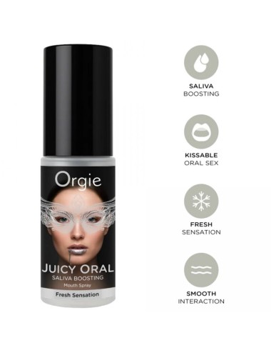 ORGIE - SPRAY ORALE SUCCOSO PER STIMOLARE LA SALIVA ALLA MENTA 15 ML