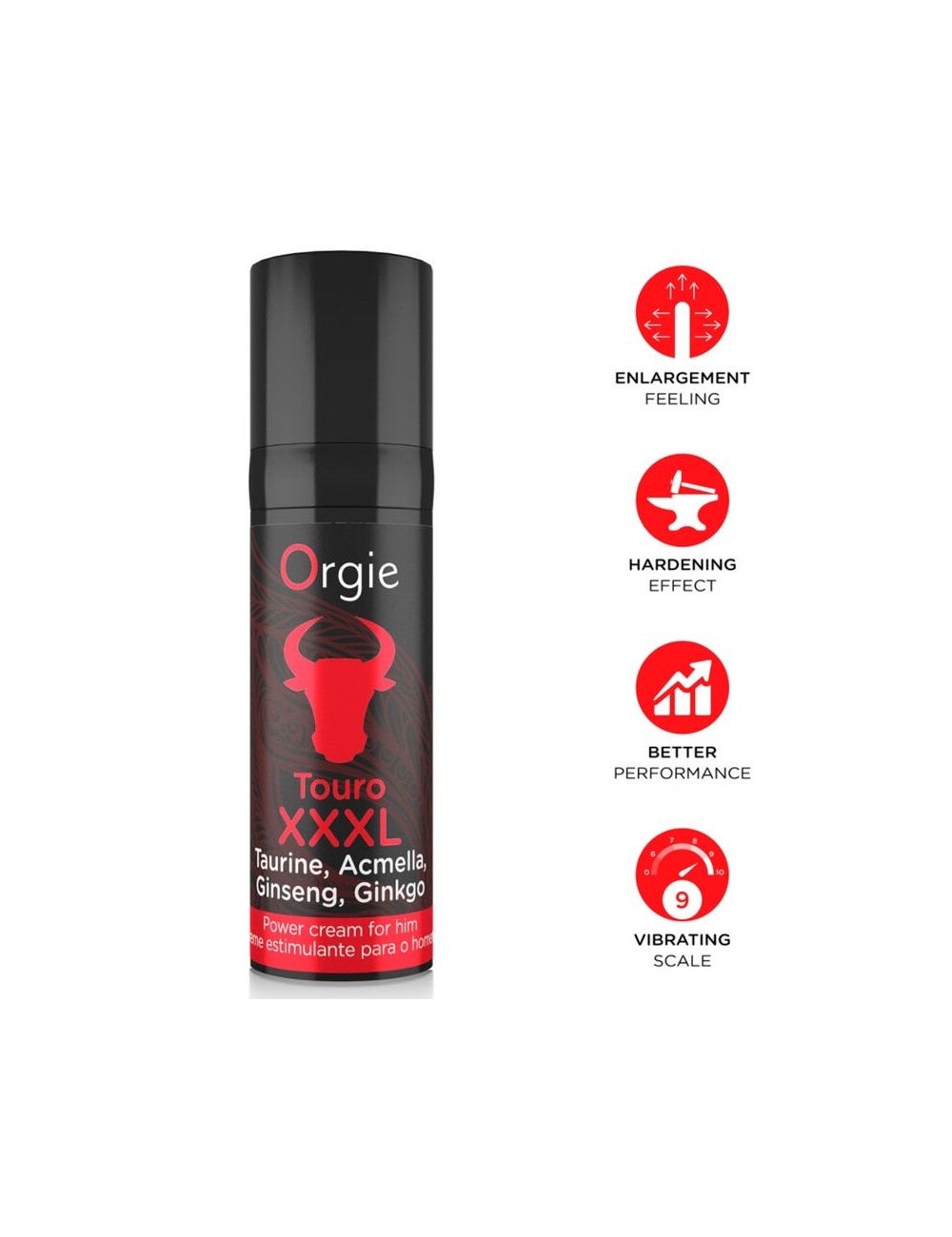 ORGIE - TOURO XXXL POTENZIATORE E INGRANDITORE DELL'EREZIONE 15 ML