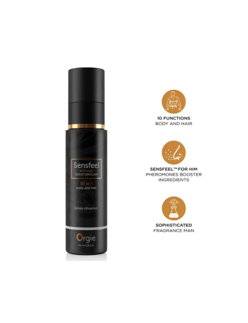 ORGIE - ELISIR DI SEDUZIONE SENSEEL FOR MAN 10 IN 1 CORPO E CAPELLI 100 ML