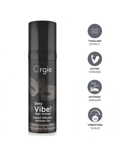 ORGIE - VIBRAZIONI SEXY! VIBRATORE LIQUIDO AD ALTA TENSIONE EXTRA FORTE 15 ML