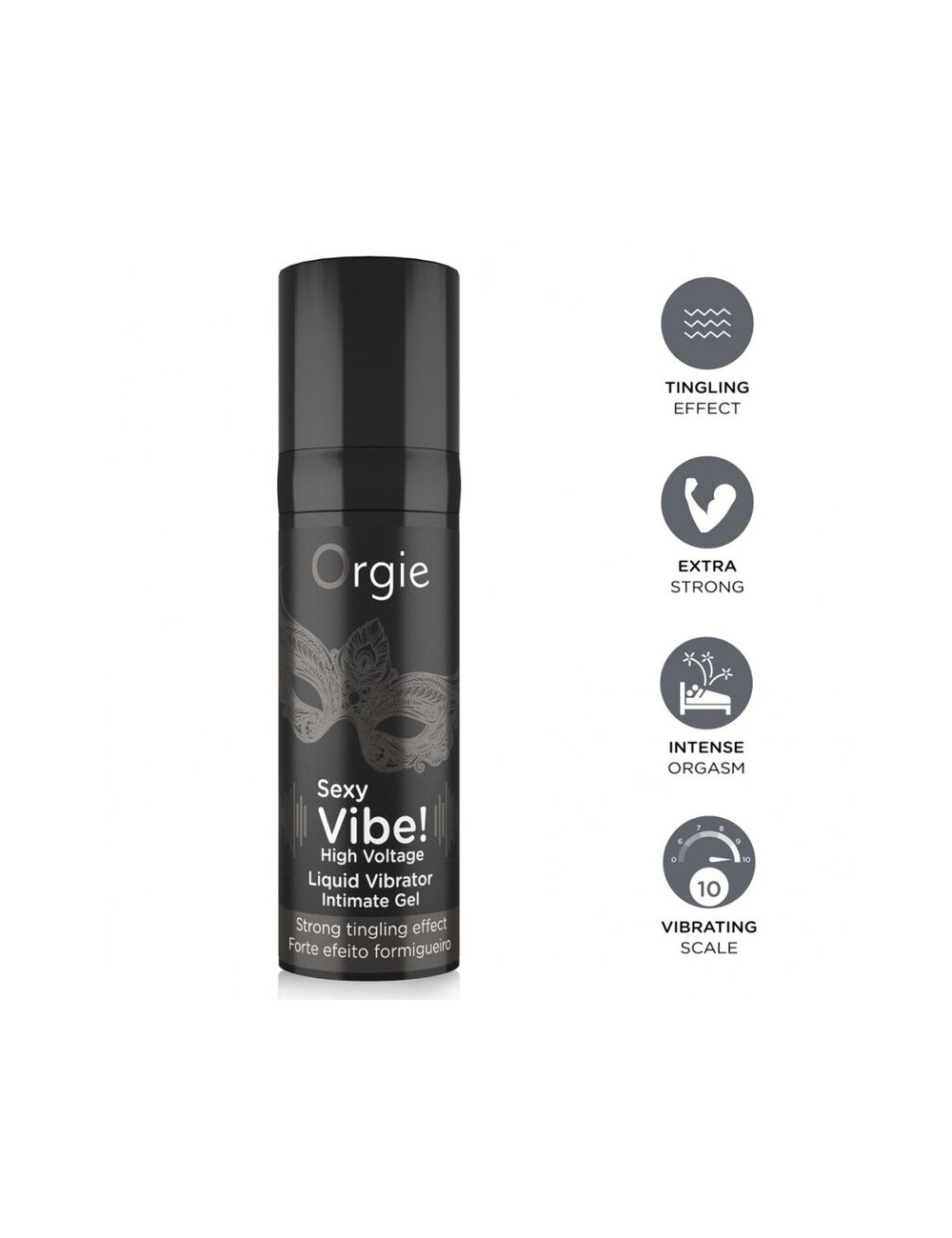 ORGIE - VIBRAZIONI SEXY! VIBRATORE LIQUIDO AD ALTA TENSIONE EXTRA FORTE 15 ML