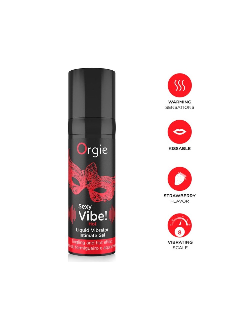 ORGIE - VIBRAZIONI SEXY! LIQUIDO CALDO E RISCALDANTE PER VIBRATORE 15 ML