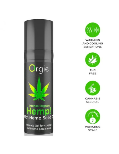 ORGIE - CANAPA! ORGASMO INTENSO SENSAZIONI MULTIPLE GEL INTIMO 15 ML
