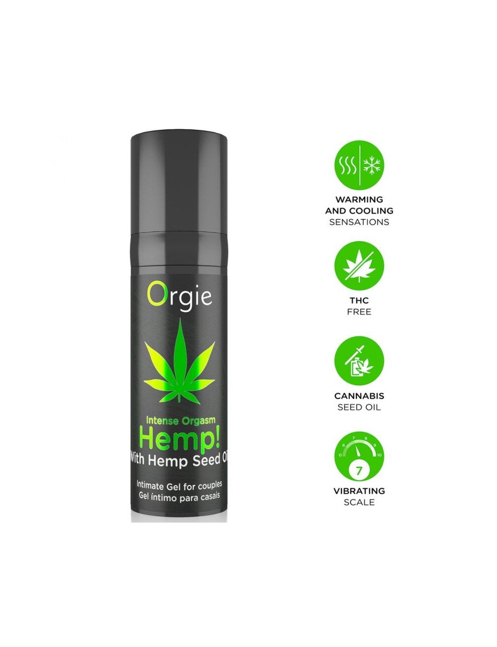 ORGIE - CANAPA! ORGASMO INTENSO SENSAZIONI MULTIPLE GEL INTIMO 15 ML