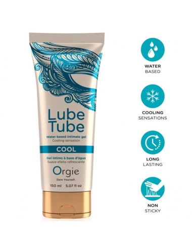ORGIE - LUBRIFICANTE IN TUBO COOL GEL INTIMO RINFRESCANTE A BASE DE ACQUA 150 ML