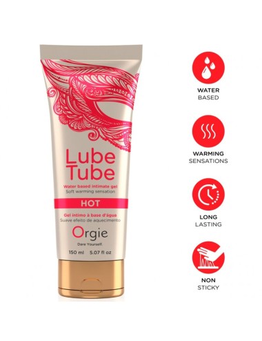 ORGIE - TUBO LUBRIFICANTE GEL INTIMO A BASE DE ACQUA CALDA 150 ML