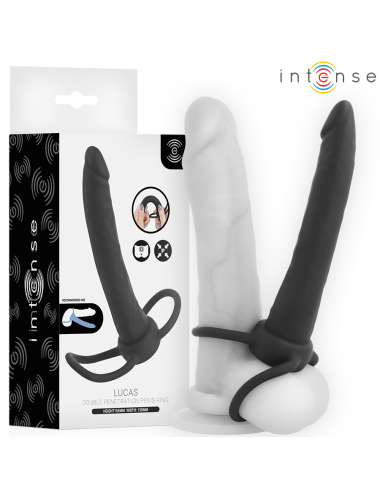 INTENSE - LUCAS DILDO ANALE CON ANELLO PER PENE E TESTICOLI IN SILICONE