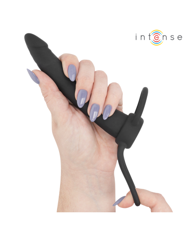 INTENSE - LUCAS DILDO ANALE CON ANELLO PER PENE E TESTICOLI IN SILICONE