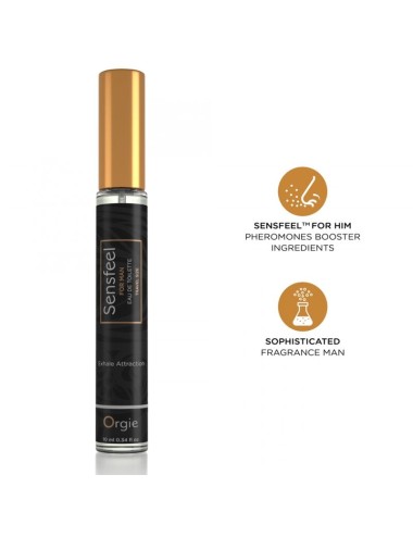 ORGIE - SENSFEEL FOR MAN EAU DE TOILETTE CON BOOSTER DI FEROMONI FORMATO VIAGGIO 10 ML