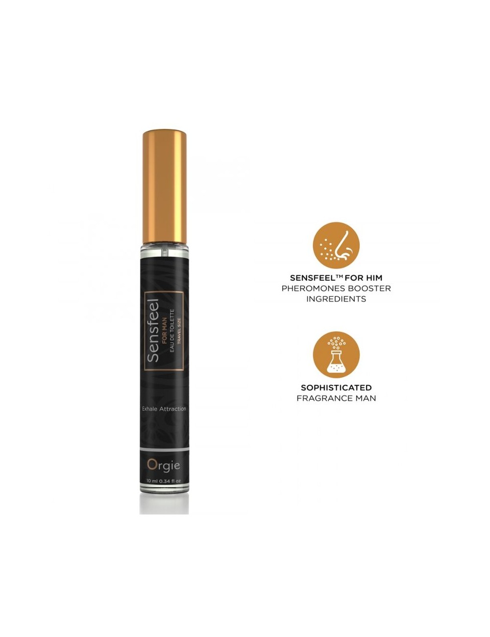 ORGIE - SENSFEEL FOR MAN EAU DE TOILETTE CON BOOSTER DI FEROMONI FORMATO VIAGGIO 10 ML