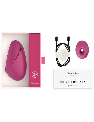 WOMANIZER - NEXT LIBERTY STIMOLATORE CLITORIDEO 3D INTENSO ROSA ARIA DI PIACERE