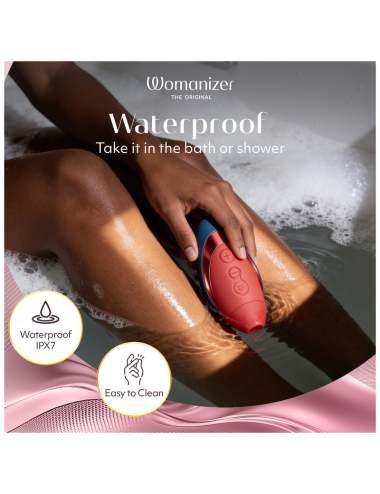 WOMANIZER - NEXT LIBERTY 3D PLEASURE AIR STIMOLATORE CLITORIDEO BLU/ROSSO