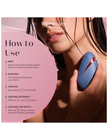 WOMANIZER - NEXT LIBERTY 3D PLEASURE AIR STIMOLATORE CLITORIDEO BLU/ROSSO