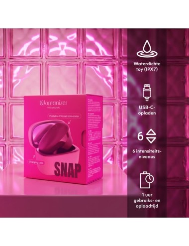 WOMANIZER - STIMOLATORE CLITORIDEO A SUZIONE CON 6 LIVELLI DI INTENSITÀ, GUSTO FRUTTI DI BOSCO