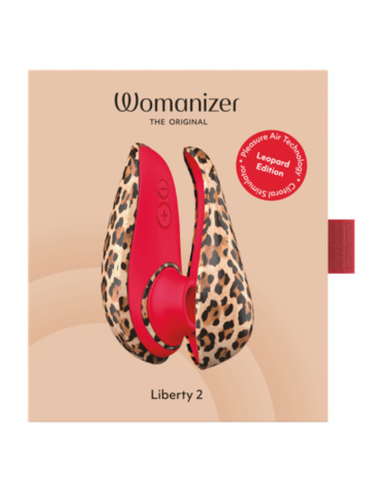WOMANIZER - LIBERTY 2 STIMOLATORE CLITORIDEO A SUZIONE 8 LIVELLI DI INTENSITÀ STAMPA LEOPARDATA