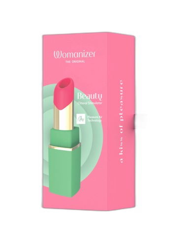 WOMANIZER - STIMOLATORE CLITORIDEO A SUCCHIATURA, 6 LIVELLI DI INTENSITÀ, VERDE E ROSA