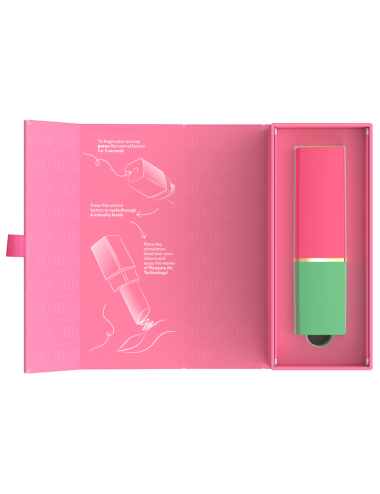 WOMANIZER - STIMOLATORE CLITORIDEO A SUCCHIATURA, 6 LIVELLI DI INTENSITÀ, VERDE E ROSA