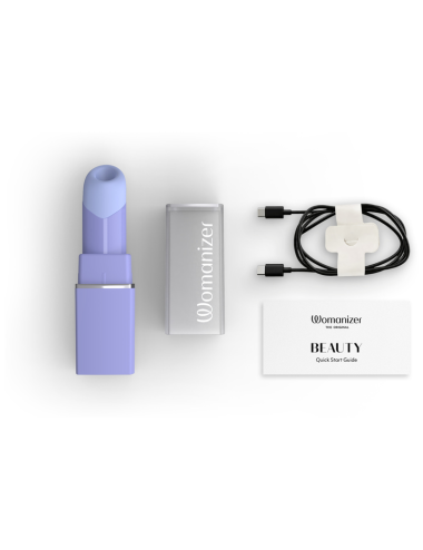 WOMANIZER - STIMOLATORE CLITORIDEO A SUCCHIATURA DI BELLEZZA CON 6 LIVELLI DI INTENSITÀ, COLORE LILLA